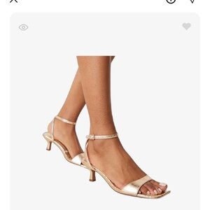 ASOS Gold Strappy Heels